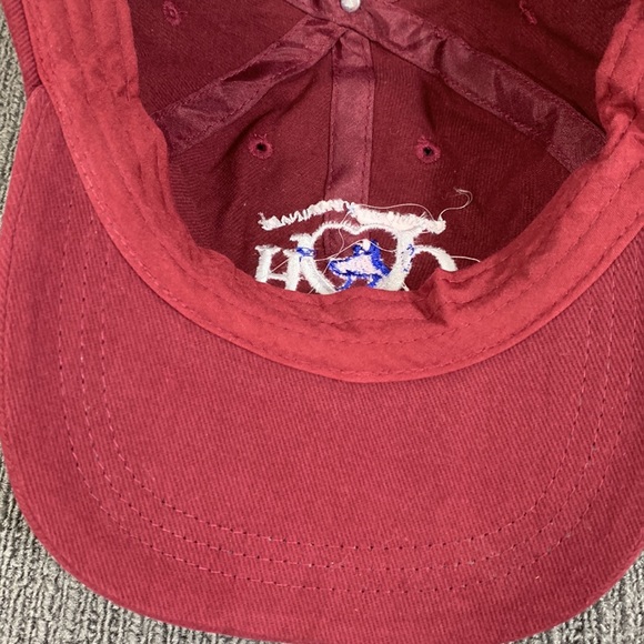 Community Veterinary Hospital Baseball Hat Unisex Burgundy Strapback Headshots - Picture 10 of 13